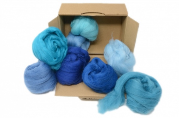 Blue Merino Wool Selection Pack<br> *Includes Free UK Shipping*