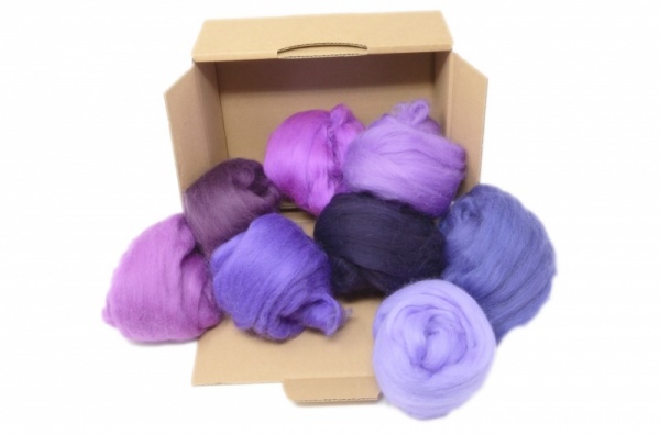 Purple Merino Wool Selection Pack<br> *Includes Free UK Shipping*