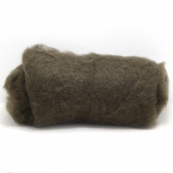 Wool Carded Batt 27 Micron: Black