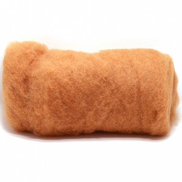 Wool Carded Batt 27 Micron: Demerara