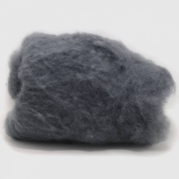 Wool Carded Batt 27 Micron: Slate