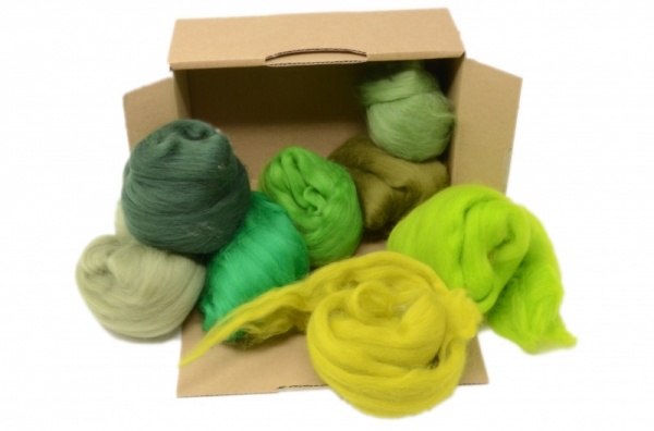 Green Merino Wool Selection Pack<br> *Includes Free UK Shipping*