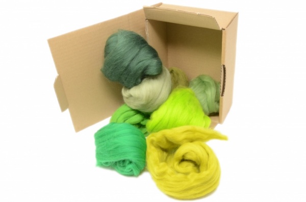 Green Merino Wool Selection Pack<br> *Includes Free UK Shipping*