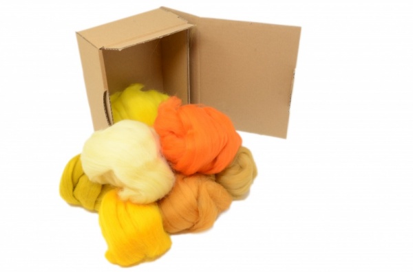 Yellow & Orange Merino Wool Selection Pack<br> *Includes Free UK Shipping*
