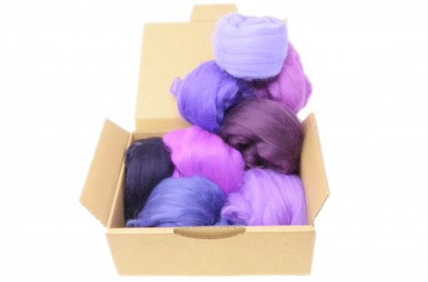 Purple Merino Wool Selection Pack<br> *Includes Free UK Shipping*