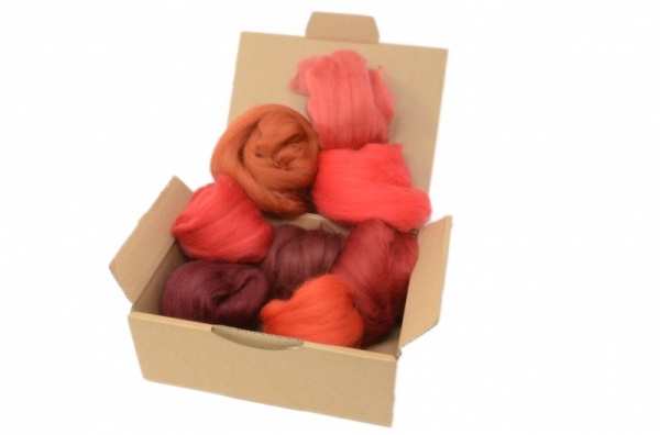 Red Merino Wool Selection Pack<br> *Includes Free UK Shipping*