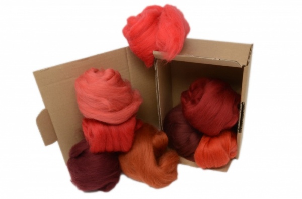 Red Merino Wool Selection Pack<br> *Includes Free UK Shipping*