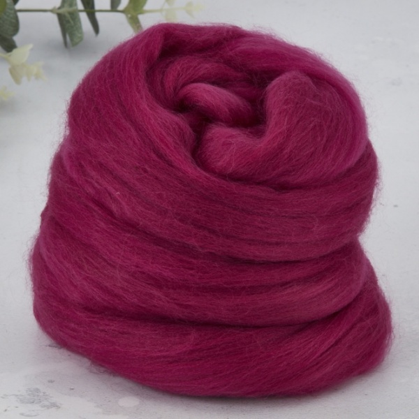 Magenta Dyed Merino 3.141