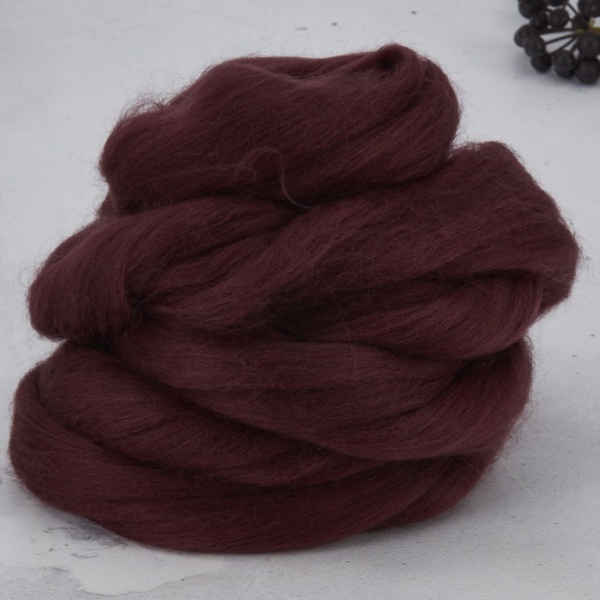 Maroon Dyed Merino 3.79