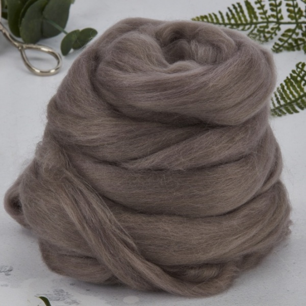 Minky Taupe Dyed Merino 2.62