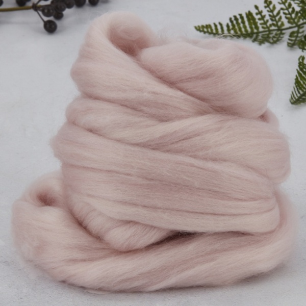 Pastel Pink Dyed Merino 7.16