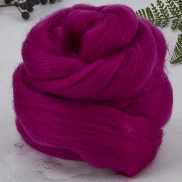 Purple Pink Dyed Merino 7.18