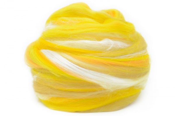 Merino and Silk, Yellow 100gm