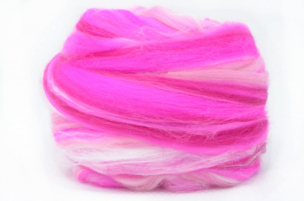 Merino and Silk, Bright Pink 100gm