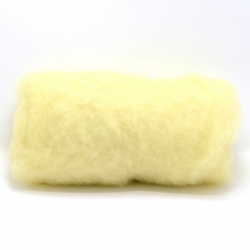 Wool Carded Batt 27 Micron: Lemon Sherbert
