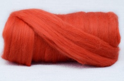 Red Orange Dyed Merino 7.14
