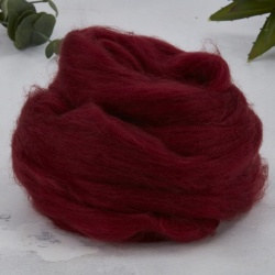 Deep Red Dyed Merino 2.55