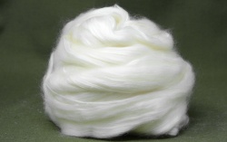 Fine white Mongolian Cashmere and Silk CASH.W.S