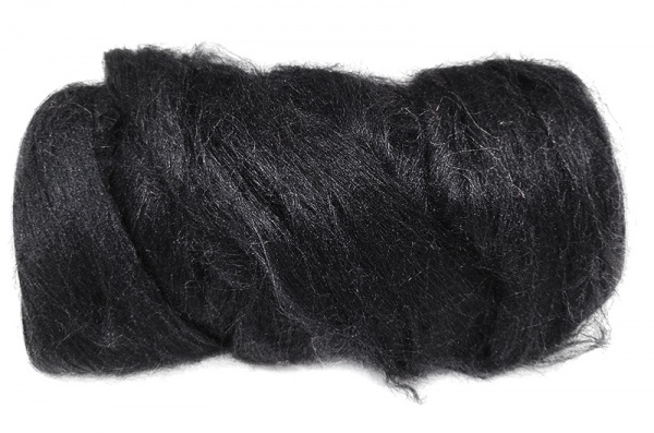 Dyed Tussah Silk  - Black