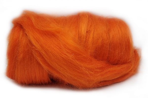 Dyed Tussah Silk  - Orange